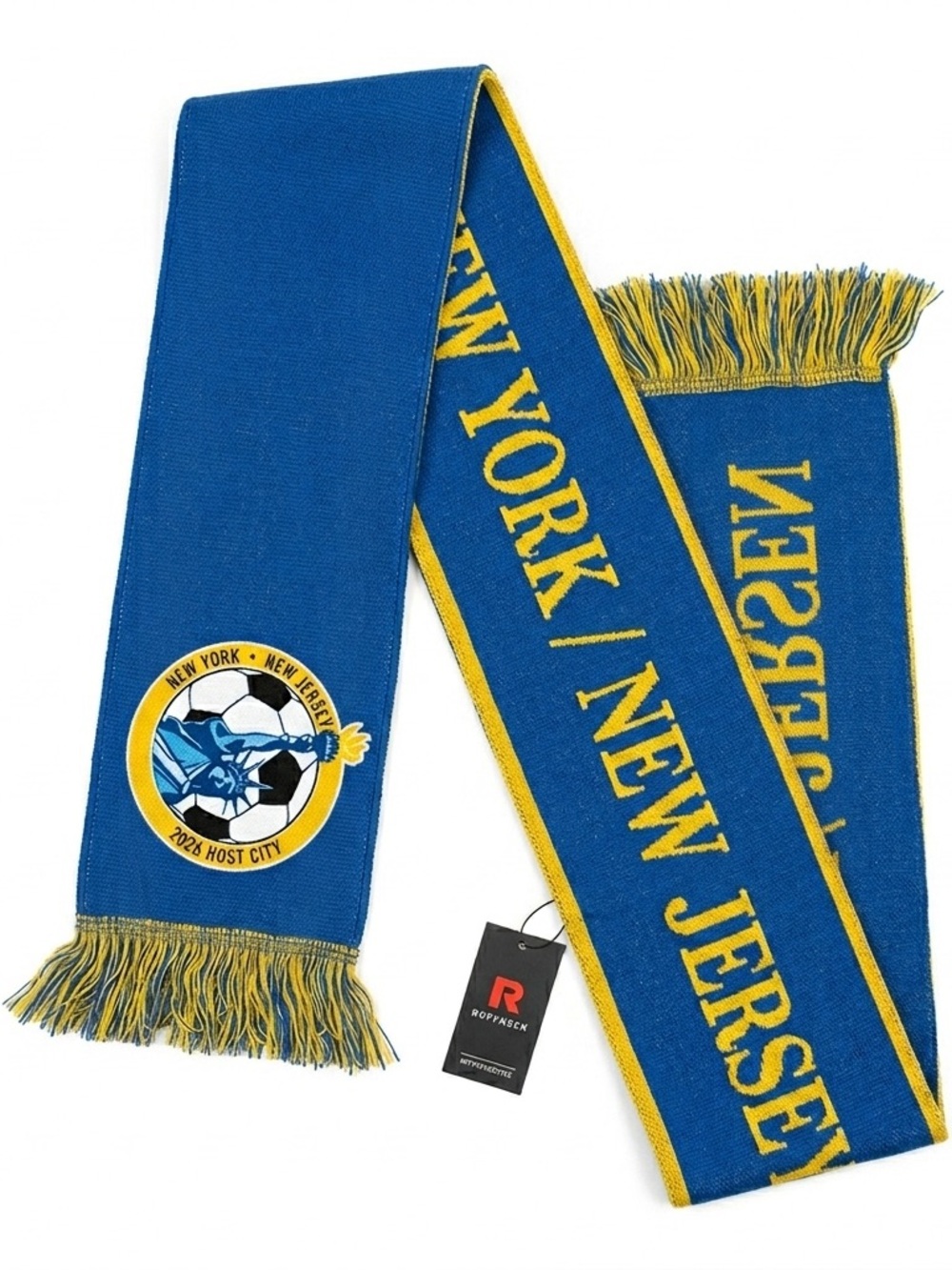 FIFA World Cup 2026 NY NJ Host City Soccer Scarf Ruffneck New w/ Tags
